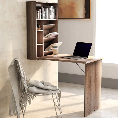 Hutch Desk, Convertible Desk, Murphy Desk, Hidden Desk, Closet Desk, Folding Computer Desk, Wall Mounted Table, Home Office Inspiration, Wall Mounted Desk