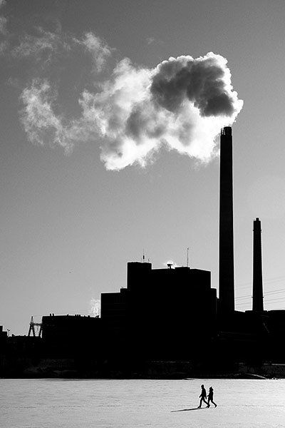 Pollution Collage, Monochromatic Photography, Industry Architecture, Civil Engineering Design, Gate Valve, Industrial Architecture, People Walking, Industrial Photography, Interesting Buildings