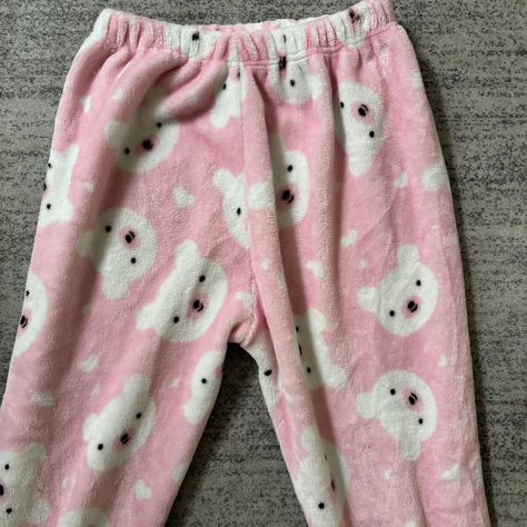 Pink bear fleece pyjama pants
Size M - Depop Fleece Pajama Pants, Fleece Pajamas, Pajama Pant, Pajamas, Pants, Pink