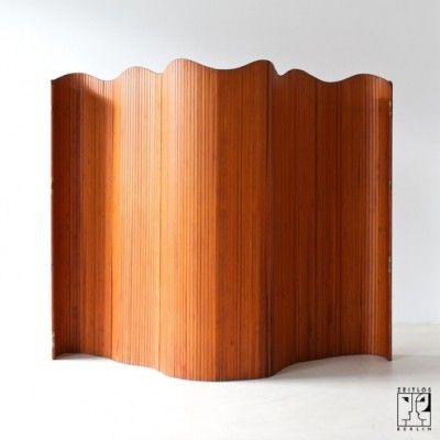 Art Deco Room Divider, Art Deco Screen, Freestanding Room Divider, Art Deco Room, Wood Room Divider, Oak Panels, Alvar Aalto, Vintage Room, French Art Deco