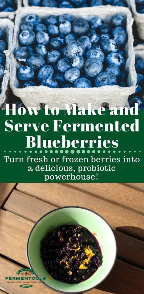 Fermented Blueberries, Blueberry Danish, Pickled Recipes, Fermented Fruit, Gut Health Recipes, Fermentation Recipes, Game Snacks, Berry Jam, Fruit Preserves