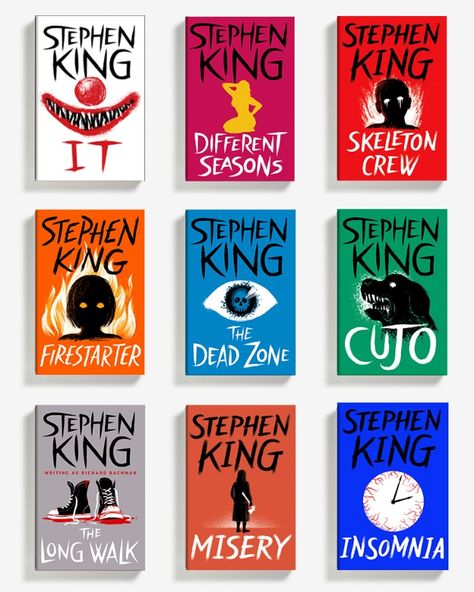 Designer: Jim Tierney Stephen King E-books for Scribner Book Series Covers, Book Series Design, Christmas Drama, Poetry Book Cover, Magazine Design Inspiration, Horror Book Covers, Stephen King Books, Book Cover Design Inspiration, Graphic Design Books