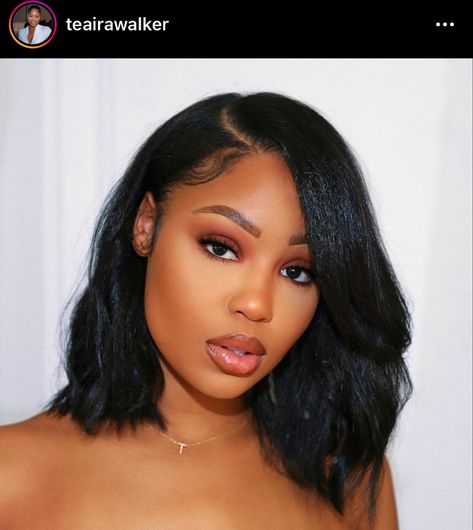 Collarbone Length Hair Black Women, Wavy Long Bob Black Women, Lob Wig Black Women, Bob Extensions Black Women, Loose Curl Bob, Closure Qw Bob, Teaira Walker, Natural Hair Bob Cut, Black Hair Updo Hairstyles