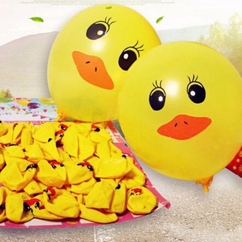 Balloon Mosaic, Party Ballons, Duck Party, Baby Shower Party Themes, Baby Shower Duck, Duck Baby, Bubble Party, Children Party, Balloons Party