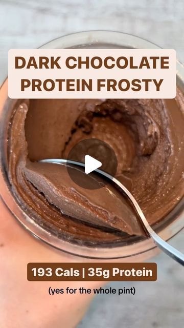 Ninja Creami Recipes | High Protein | Healthy on Instagram: "DARK CHOCOLATE PROTEIN FROSTY 🍦🍫  193 Calories | 35g Protein  By @fitnessproductfinder 💪  Ingredients: 1 Fairlife Chocolate Protein Shake 20g Sweetener (monk fruit, stevia) 10g Cocoa Powder 10g Black Cocoa Powder ¼ tsp Salt ¼ tsp Xanthan Gum  1. Mix all base ingredients and freeze (at least 12 hours) 2. Spin on “lite ice cream” setting 3. Spin on “respin” setting until smooth  Follow @ninjacreamirecipes for more healthy ice cream recipes 🍦💪  #food #healthyrecipes #recipes #foodreels #creami #ninjacreami #ninjacreamicreations #proteinshake #protein #healthydessert #icecream #proteintreats #fitnessrecipes #fitness #lowcalorie #macrofriendly" Protein Frosty, Protein Custard, Black Cocoa Powder, Ninja Creami Recipes, Chocolate Protein Shake, Protein Drink Recipes, Recipes High Protein, Ninja Ice Cream Recipe, Protein Ice Cream Recipes