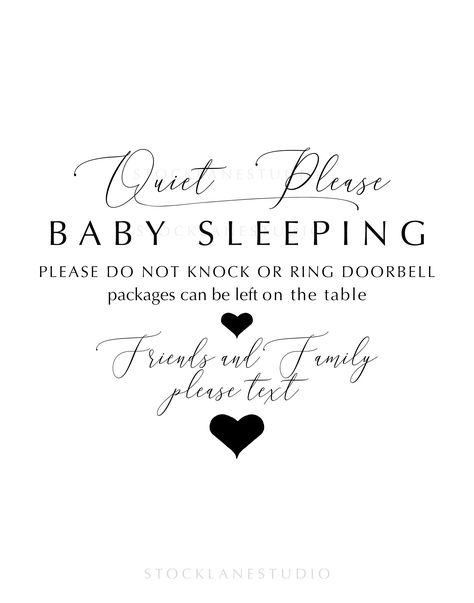 Printable Quiet Please Baby Sleepingl, do not disturb, leave packages on table, baby shower gift, Nursery Door Sign, 5x7 to 16x20 jpg pdf Nursery Door Sign, Table Baby Shower, Table Baby, Download Sign, Ring Doorbell, Digital Goods, Do Not Disturb, Baby Signs, Printing Center