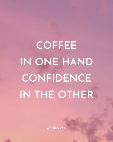 Good morning, lovelies! ☀️ May your coffee be strong and your confidence be stronger. 💪🏼 You got this, boss babe! #MondayMotivation #ButFirstCoffee #ConfidenceIsKey #WakeUpAndSlay #BLUVVCo May Your Coffee Be Strong, But First Coffee, Be Strong, Boss Babe, Monday Motivation, Morning Quotes, Good Morning Quotes, Scrunchies, Self Love