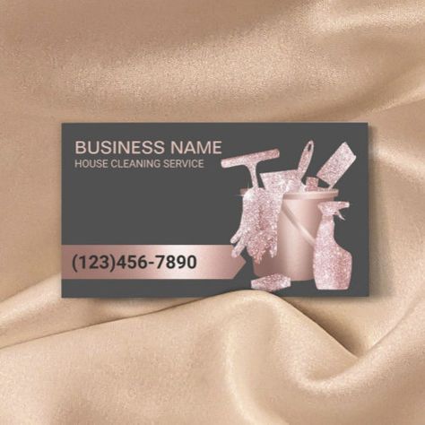 $27.40 | Professional Cleaning Service Modern Rose Gold #cleaning, house cleaning, modern, professional, housekeeping, maid service, office cleaning, rose gold, girly trendy glitter, auto detailing Rose Gold Business Card, Clean Business Card Design, Company Business Cards, Gold Business Card, Cleaning Business Cards, Social Media Marketing Plan, Cleaning House, Business Card Inspiration, Auto Detailing