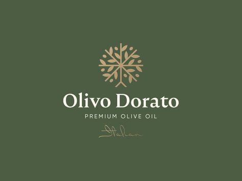 Olivo Dorato Logo Design by Elif Kameşoğlu on Dribbble Olive Tree Logo, Green Brand Identity, Property Logo Design, Herbal Logo, Forest Logo, Green Logo Design, Property Logo, Tree Logo Design, Instagram Feed Layout