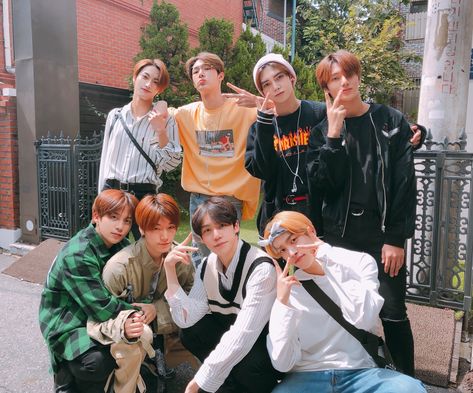 ATEEZ Twitter: @ATEEZofficial Ateez Outfits, Ateez Treasure, Jeong Yun-ho, Korean Boy, Woo Young, Kim Hongjoong, Kpop Boy, One Team, Bias Wrecker