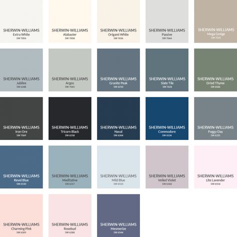 PBteen Paint Colors from Sherwin Williams | PBteen #diypottery #diy #pottery #barn Pottery Barn Paint Colors, Pine Cladding, Pottery Barn Paint, Paint Pallets, Drummond Island, Boy Room Paint, Sherwin Williams Color Palette, Interior Paint Colors Schemes, Color Schemes Design