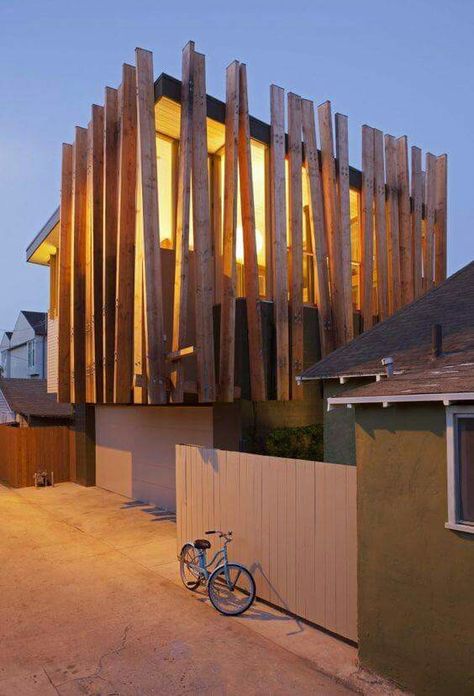 Cool Architecture Cool, Wood Architecture, Exterior Cladding, Design Exterior, Home Cinema, Architecture Exterior, Facade Architecture, Facade Design, Architectural Inspiration