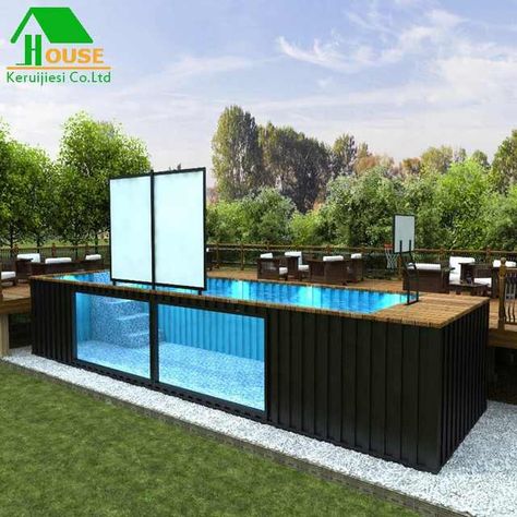 Side Patio Ideas, Mod Pool, Piscina Container, Container Swimming Pool, Container Pools, Shipping Container Swimming Pool, Ideas De Piscina, Buy Shipping Container, 20ft Shipping Container