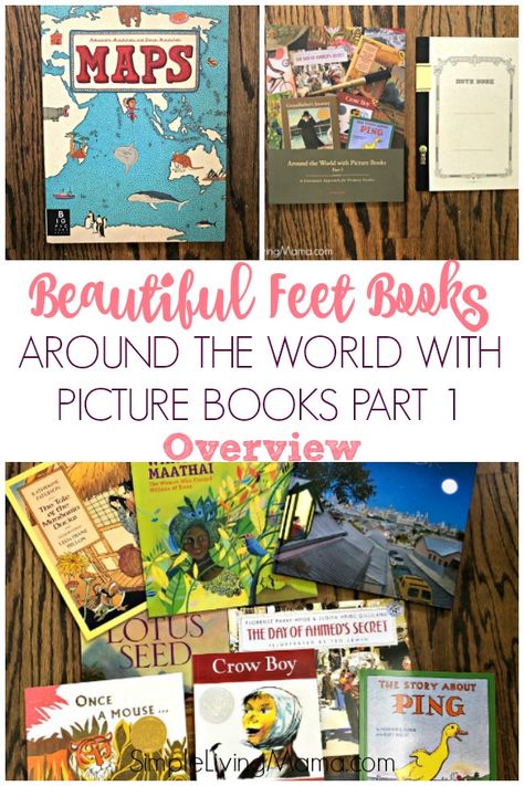 Take a tour of Beautiful Feet Books Around the World with Picture Books Part 1 curriculum pack. This Charlotte Mason geography curriculum is gorgeous! Charlotte Mason Homeschool, Homeschooling Tips, Homeschool Geography, Homeschool Books, Homeschool Inspiration, Homeschool History, Homeschool Life, Living Books, World Geography