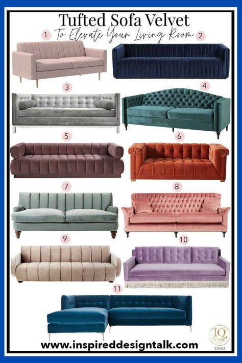 tufted sofa