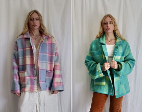 Blanket Jacket Diy Free Pattern, Wool Blanket Upcycle, Sewing Upcycled Clothing, Wool Blanket Coat, Frankie Magazine, Sewing Patterns Free Women, Blanket Jacket, Woollen Blankets, Diy Jacket