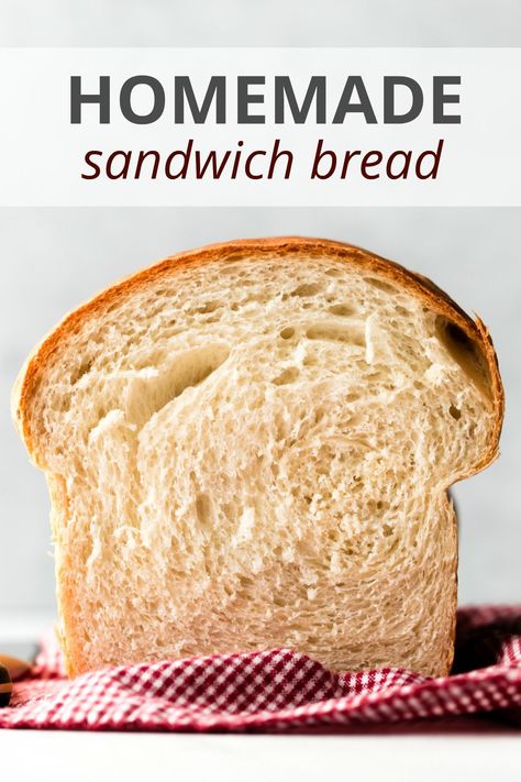 Learn how to make simple sandwich bread that rises extra tall with a buttery soft crumb and chewy crust. This recipe yields just 1 loaf of bread, so if you only have 1 loaf pan, it's perfect! sallysbakingaddiction.com White Sandwich Bread, Homemade Sandwich Bread, Homemade Sandwich, White Bread Recipe, Tasty Bread Recipe, Homemade Bread Recipes Easy, Sandwich Bread Recipes, Sandwich Bar, Homemade Bread Easy