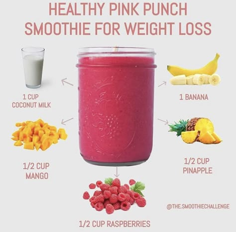 Resep Smoothie, Fruit Smoothie Recipes Healthy, Easy Healthy Smoothies, Smoothie Recipes Healthy Breakfast, Smoothie Drink Recipes, Healthy Drinks Smoothies, Easy Smoothie Recipes, Diet Challenge, Healthy Drinks Recipes