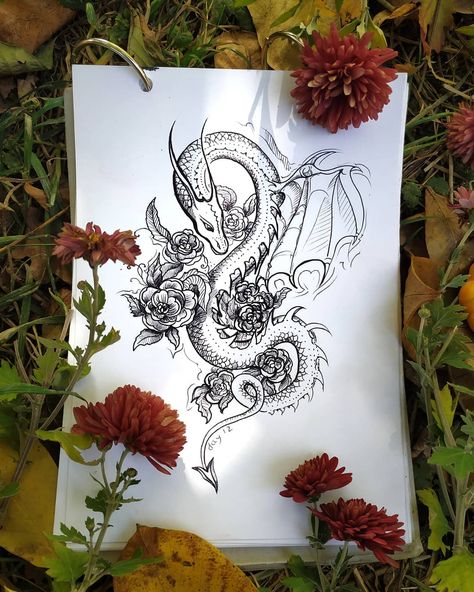 Dragon Mandala Tattoo, Mandala Tattoo For Women, Dragon Mandala, Tomato Hummus, Dragon Tattoo Drawing, Purple Butterfly Tattoo, Tattoo Catalog, Dragon Tattoo For Women, Red Ink Tattoos