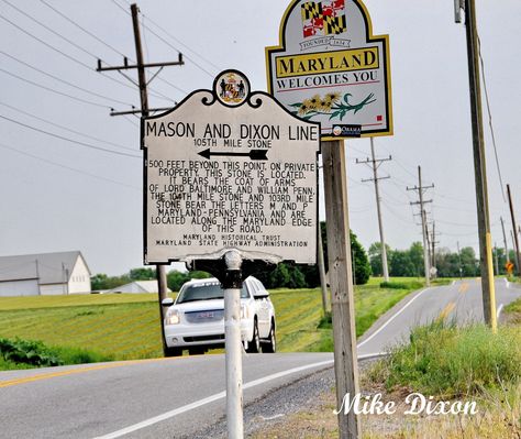 On the Mason Dixon Line in Western MD & Central PA | Reflections ... Cumberland Maryland, Silver Spring Maryland, Hagerstown Maryland, Mason Dixon Line, William Penn, Book Proposal, Delaware River, History Pictures, Local History