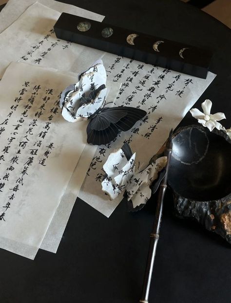 Chinese Aesthetic Words, Ancient Japanese Aesthetic, White Chinese Aesthetic, Japanese Calligraphy Aesthetic, Chinese Writing Aesthetic, Black Chinese Aesthetic, Chinese Words Aesthetic, Dark Chinese Aesthetic, Chinese Calligraphy Aesthetic