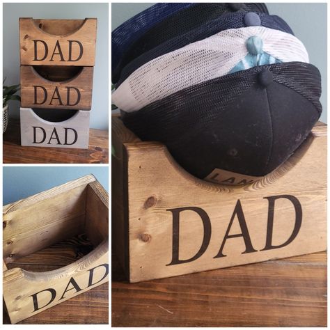 Clay Creations: DIY Pottery Crafts & Molds for Dad This Father's Day Diy Hat Holder Baseball Caps, Wood Hat Holder, Wooden Hat Holder, Hat Holder Ideas, Diy Hat Holder, Baseball Hat Holder, Homemade Gifts For Men, Cap Storage, Personalized Hat