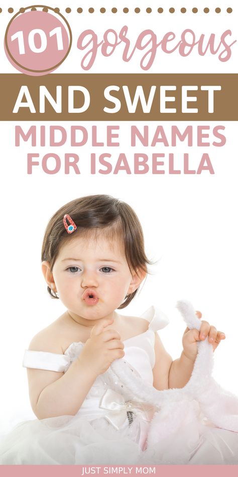 When choosing a middle name for Isabella, you can consider the amount of syllables or how the middle name flows with the first name, meaning God is my Oath. Isabella Name Meaning, Unique Girl Names, Middle Names, Name Meaning, Middle Name, First Name, Names With Meaning, Girl Names, God Is