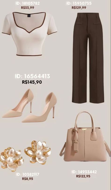 Outfits With Silk Top, Uni Outfits Ideas, Shein Elegant Outfits, Office Clothes Women Business Chic, Shein Old Money Outfit, White Dress Pants Outfit, Zara Sets, Shien Clothes Outfits, Elegant Outfit Casual