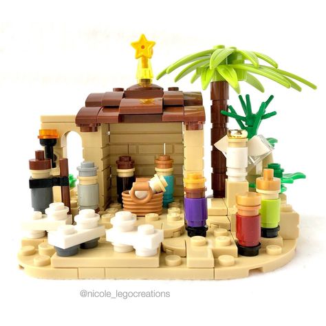 Nicole | Lego Microscale Nativity Scene Another holiday related microscale moc I made while playing Lego with my kids. . lego #legomoc… | Instagram Lego Manger Scene, Christmas Lego Builds, Lego Nativity, Lego Gingerbread House, Lego Diy Crafts, Christmas Lego, Lego Christmas Village, Lego Microscale, Easy Lego Creations