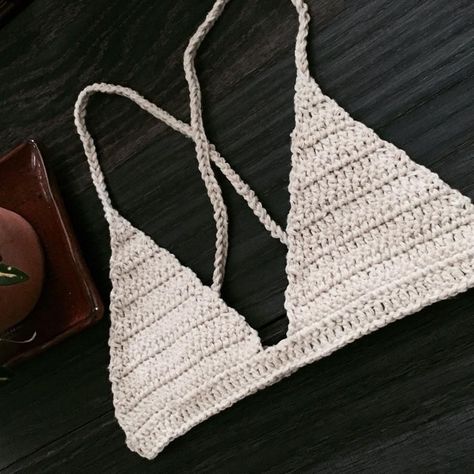 Crochet Bralette - Crochet Top Crochet Swimsuits Pattern, Crochet Trendy, Cup Measurements, Crochet Beach Wear, Crochet Tank Tops, Crochet Bra, Crochet Swim, Crochet Crop Top Pattern, Crochet Swimwear