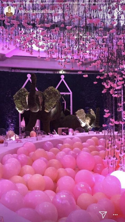 Khloé Kardashian's Baby Shower Was "an Absolute Dream" — See All the Photos Khloe Kardashian Baby Shower, Celebrity Baby Showers, Pink Pool, Baby Shower Pictures, Floral Tree, Birthday Goals, Baby Shower Decorations For Boys, 18th Birthday Party, 16th Birthday Party