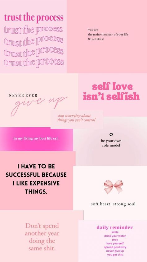 wealth affirmations wallpaper Girly Affirmations Aesthetic, Success Affirmations Wallpaper, Postive Afframations Aesthetic, Aesthetic Wallpaper Girly, Pink Girly Things Wallpaper, Affirmation Aesthetic Wallpaper, Girly Quotes Aesthetic, Abstract Pink Wallpaper, Positive Manifestation Wallpaper