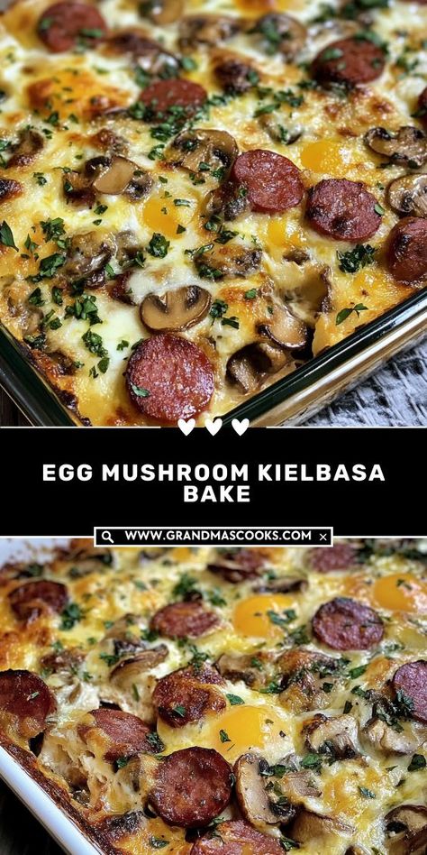 Looking for a hearty breakfast? This egg, mushroom, and kielbasa bake is loaded with savory goodness. Simple to make and packed with flavor, it’s the perfect way to start your morning! Kielbasa Breakfast, Kielbasa Bake, Egg Mushroom, Mushroom Breakfast, Kielbasa Recipes, Kielbasa Sausage, Dinner Options, Kielbasa, Delicious Breakfast