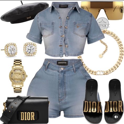 Shane Justin, Dior Denim, Random Outfits, Fasion Outfits, Stylish Summer Outfits, Concert Outfits, Looks Party, Swag Outfits For Girls, Classy Casual Outfits