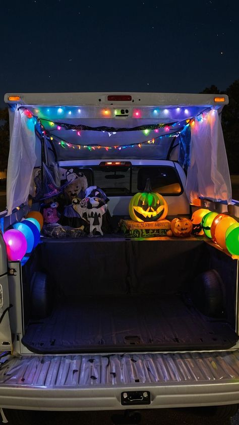 Looking for trunk or treat ideas for trucks bed Check out our easy Church-themed DIY Halloween ideas for an affordable and fun celebration From Disney DIYs to easy football-themed plans we've got you covered with easy printable suggestions perfect for your church event Creative Trunk Or Treat, Trunk Or Treat Themes, Disney Diys, Trunk Or Treat Ideas, Glow Pumpkin, Real Haunted Houses, Giant Candy, Treat Ideas, Popcorn Box