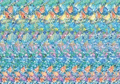 The Hidden History of Magic Eye, the Optical Illusion That Briefly Took Over the World  How a 1990s op-art phenomenon went from a tech-spec magazine to households everywhere.  Words by Liz Stinson Illusion Pics, Magic Eye Posters, Illusion Magic, Magic Eye Pictures, Eye Illusions, Illusion Pictures, Eye Images, 3d Optical Illusions, Crystal Wedding Dress