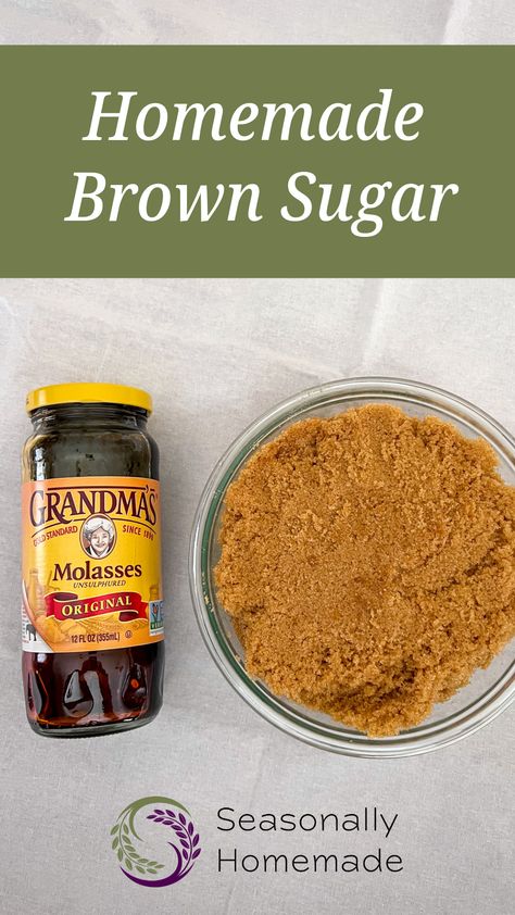 Why buy brown sugar when you can make it at home? Learn how to create homemade brown sugar with just two simple ingredients! It’s easy, cost-effective, and adds extra richness to your baking. #HomemadeBrownSugar #DIYBaking #Homemade Brown Sugar Homemade, Molasses Substitute, Diy Brown Sugar, Brown Sugar Recipe, Homemade Brown Sugar, Make Brown Sugar, Brown Sugar Recipes, How To Make Brown, Homemade Spices