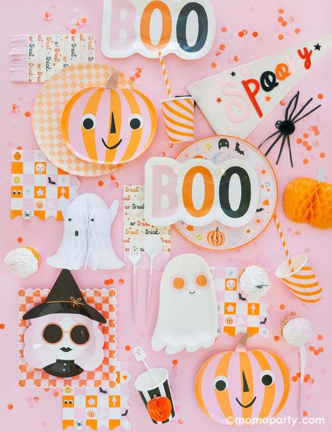 The Best Pink Halloween Party Themes Cute Pink Halloween, Pink Halloween Party, Hippie Halloween, Adult Halloween Party, Halloween Bash, Halloween Dinner, Pumpkin Party, Halloween Party Supplies, Birthday Halloween Party