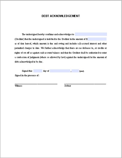 Other than the banks and loan firms, when people borrow money from their friends, coworkers and relatives, they don’t sign... <a class="read-article" href="https://www.pdftemplates.org/forms/debt-acknowledgement-letter-sample-2717.html">Read Article →</a> Legal Management, Business Letter Sample, Personal Financial Statement, Official Letter, Contract Law, Acceptance Letter, Receipt Template, Business Letter, Agenda Template