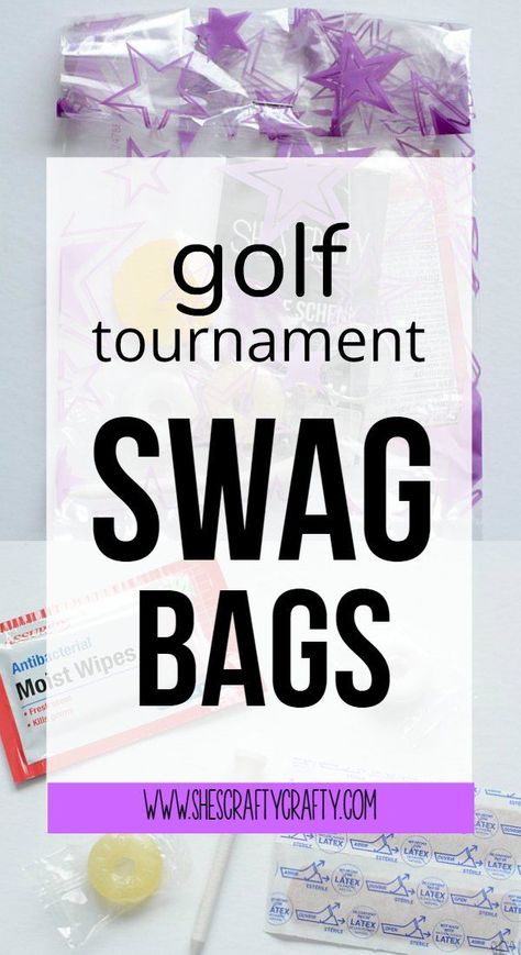 What to put in swag bags for a golf tournament Hosting A Golf Tournament, Golf Swag Bag Ideas, Golf Swag Bags, Golf Tournament Ideas Fundraising, Golf Outing Gifts, Golf Tournament Prizes, Golf Tournament Gifts, Goodie Bag Ideas, Golf Fundraiser