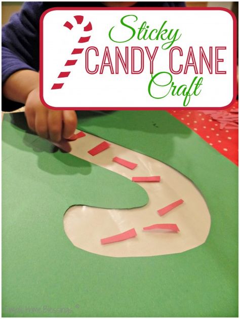 Candy Cane Crafts For Kids, J Is For Jesus, Candy Cane Craft, Christmas Science Activities, Sticky Candy, Infant Crafts, Christmas Activities For Toddlers, Craft For Toddlers, Christmas Preschool