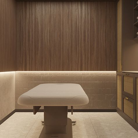 Body laboratory :: Behance Spa Room Design, Clinic Aesthetic, Spa Massage Room, Massage Room Design, Men Spa, Interior Design Industrial, Home Hair Salons, Spa Studio, Esthetician Room Decor