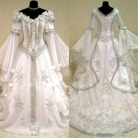 Medieval Wedding Dresses Witch Celtic Tudor Renaissance Costume Victorian Gothic Holloween Lace-up Corset Wedding Gown Plus Size Wedding Dress Beach Bridal Wedding Gown Plus Size Wedding Dresses Online with $220.83/Piece on Queenshoebox's Store | DHgate.com Medieval Wedding Dresses, Wedding Gown Plus Size, Corset Wedding Gown, Victorian Gothic Wedding, Celtic Wedding Dress, Medieval Wedding Dress, Long Sleeve Bridal Gown, Off Shoulder Wedding Dress, Medieval Wedding