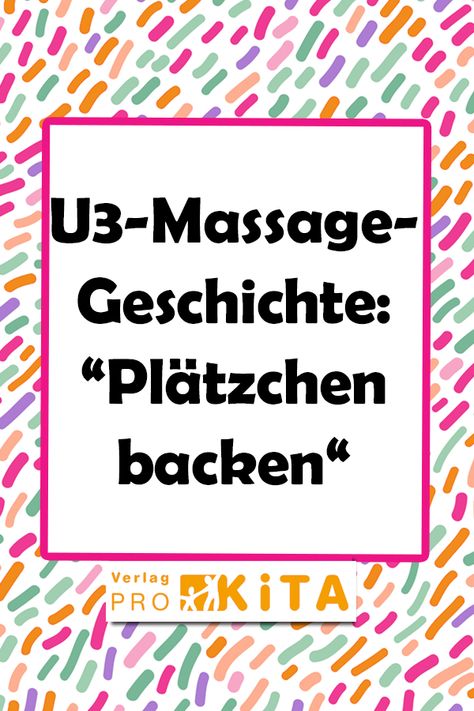 Die U3-Massage-Geschichte "Plätzchen backen" kann von Kindern zur Entspannung in Kita, Kindergarten, Krippe und Hort umgesetzt werden. Die Partner-Rückenmassage für U3-Kinder stimmt die Kinder auf den Advent und die Weihnachtszeit ein. Den Text mit den passenden Anweisungen findest du bei uns. Advent Kita, Inhome Daycare, Daycare Room, Relaxation Exercises, Winter Kindergarten, 4 Kids, Classroom Management, Massage, Advent