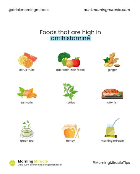 Did you know that certain foods are packed with natural antihistamines, those marvelous compounds that help quell allergy symptoms? 🤧✨ Click here to explore our latest blog post: https://momilabs.com/unlocking-the-power-of-nature-foods-high-in-antihistamines #AllergyRelief #allergy #allergyfriendly #allergyseason #allergyfree #allergylife #wellnessjourney #healthandwellness #wellnessthatworks #holisticwellness #wellnesslifestyle #wellnesstips #wellnessadvocate #wellnessgoals Allergy Cough Remedy, Pollen Allergy Relief, Natural Antihistamine, Natural Allergy Relief, Home Remedies For Allergies, Spring Allergies, Natural Remedies For Allergies, Flexitarian Diet, Congestion Relief