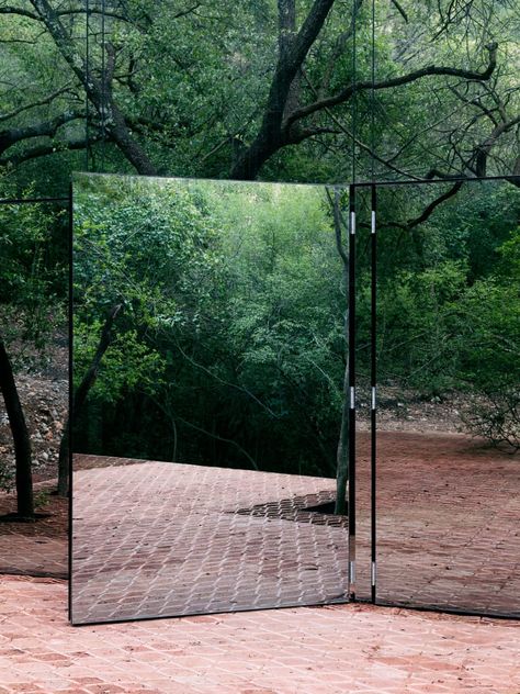 Tatiana Bilbao, Rory Gardiner · Los Terrenos House Of Mirrors, Innovative Architecture, Mirror House, Mexican Home, Forest Photos, Casas Coloniales, Architectural Photographers, Types Of Doors, A Mirror