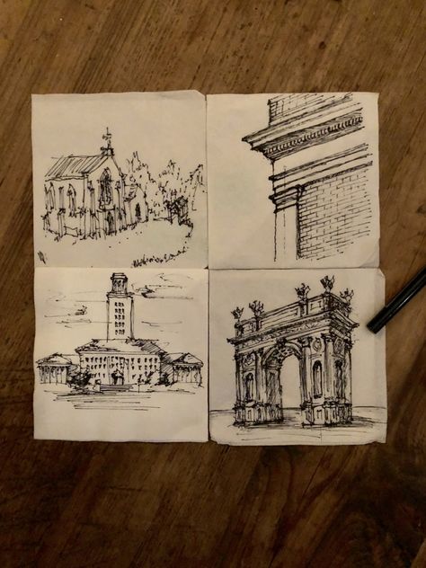 The L'Enfants, a group of young architects in the DC area, go head-to-head with their classical designs...on cocktail napkins. Napkin Drawing, Drawing Competition, Traditional Building, Classical Style, Residential Architecture, Cocktail Napkins, The Conjuring, A Group, Drawing Sketches