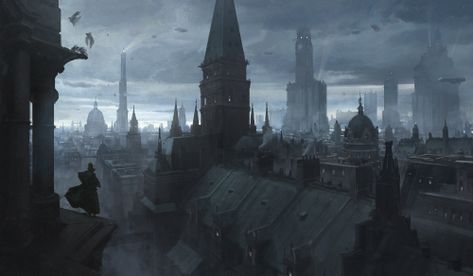 That Boomer Kid — Welcome to Ustalav: the Quick-&-Dirty Carrion... Forest Concept, The Order 1886, 다크 판타지, Fantasy City, Fantasy Places, Fantasy Setting, Art Et Illustration, Matte Painting, Fantasy Concept Art