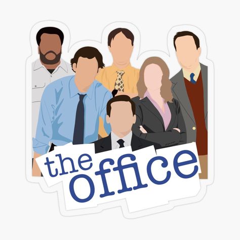 The Office Cartoon Characters, The Office Art Poster, The Office Drawing Ideas, The Office Stickers Printable, The Office Serie, The Office Illustration, Geek Office, The Office Poster, Bae Gift