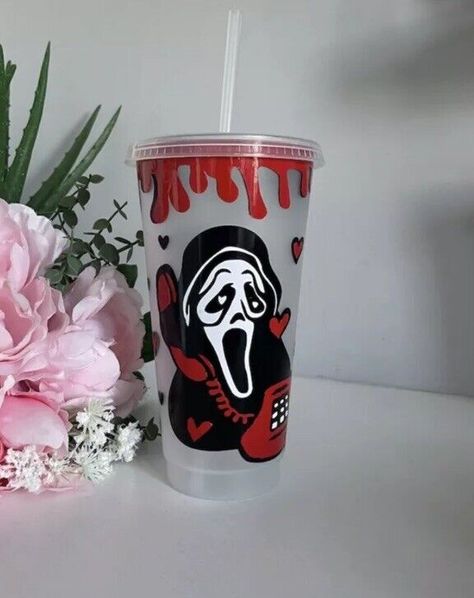 New! Scream Ghostface Horror movie 24oz Reusable Tumbler Cold Cup With Straw & Lid was just added to eBay. Check it out! #eBay #eBaySeller Scream Mask, Scream Ghostface, Reusable Tumbler, Gothic Design, Cup With Straw, Cold Cup, Horror Movie, Ebay Seller, Scream